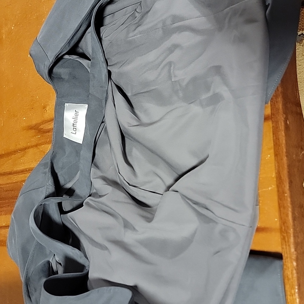 Lattelier Layered Charcoal Blazer Linen Blend XL - Picture 10 of 10